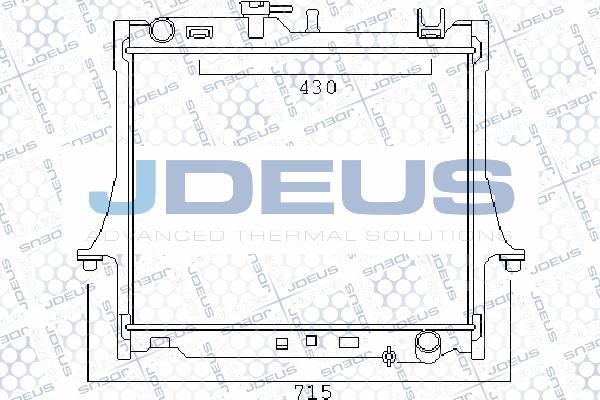 Jdeus M-0040050 - Радиатор, охлаждение двигателя autospares.lv