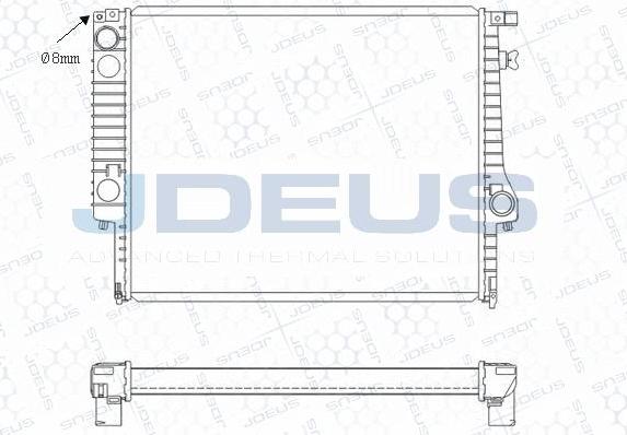 Jdeus M-0050440 - Радиатор, охлаждение двигателя autospares.lv