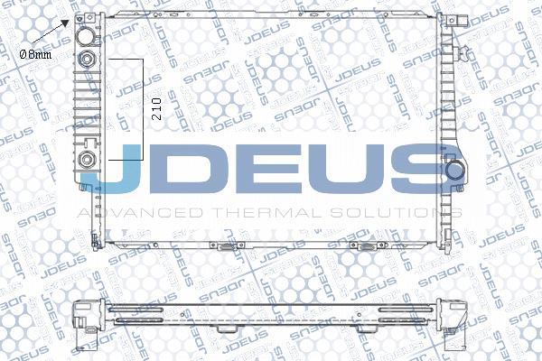 Jdeus M-0050070 - Радиатор, охлаждение двигателя autospares.lv