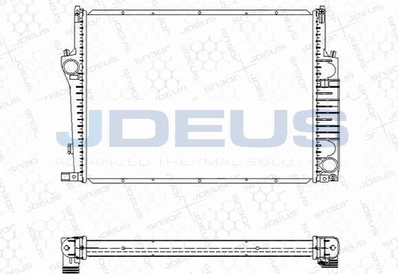 Jdeus M-0050150 - Радиатор, охлаждение двигателя autospares.lv