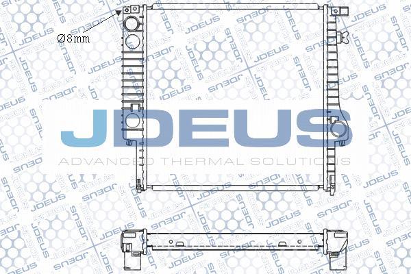 Jdeus M-0050100 - Радиатор, охлаждение двигателя autospares.lv