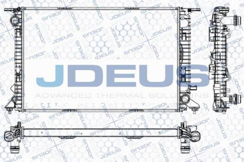 Jdeus M-0010450 - Радиатор, охлаждение двигателя autospares.lv