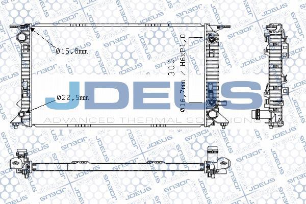 Jdeus M-0010460 - Радиатор, охлаждение двигателя autospares.lv