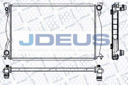 Jdeus M-0010410 - Радиатор, охлаждение двигателя autospares.lv
