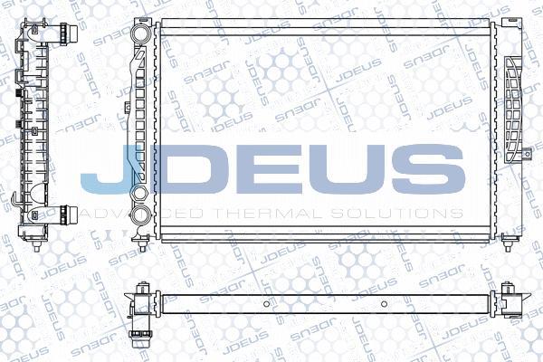 Jdeus M-0010160 - Радиатор, охлаждение двигателя autospares.lv