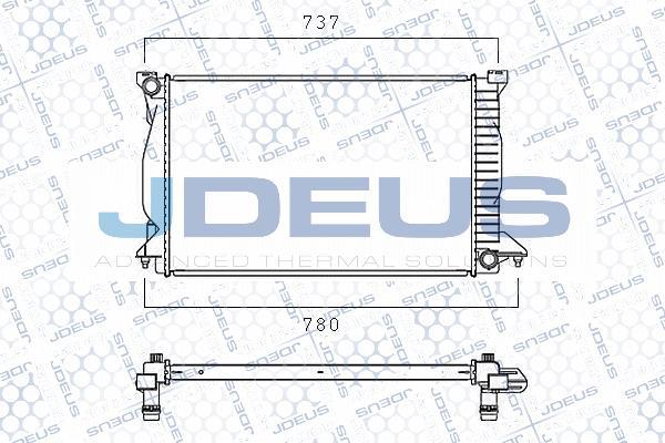 Jdeus M-0010120 - Радиатор, охлаждение двигателя autospares.lv