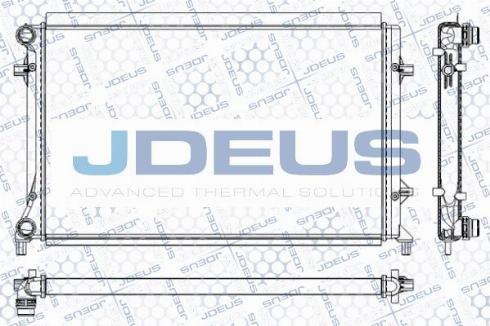 Jdeus M-0010311 - Радиатор, охлаждение двигателя autospares.lv