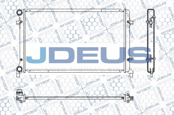 Jdeus M-0010330 - Радиатор, охлаждение двигателя autospares.lv