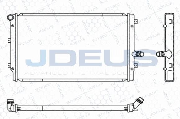 Jdeus M-0010320 - Радиатор, охлаждение двигателя autospares.lv