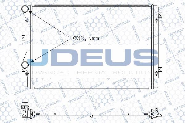 Jdeus M-0010710 - Радиатор, охлаждение двигателя autospares.lv