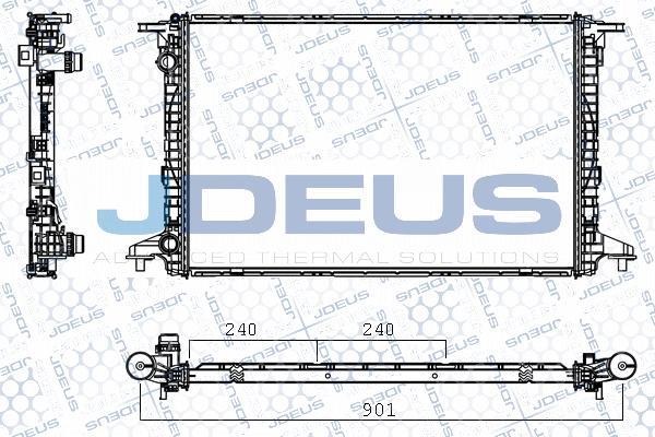 Jdeus M-0010720 - Радиатор, охлаждение двигателя autospares.lv