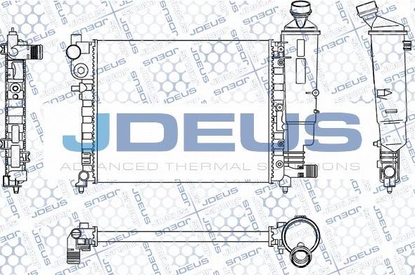 Jdeus M-0070490 - Радиатор, охлаждение двигателя autospares.lv