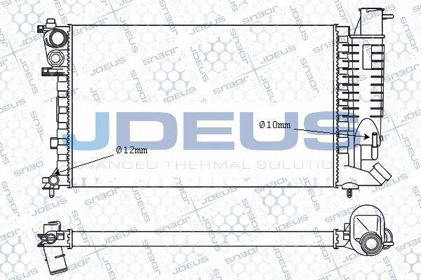 Jdeus M-007044A - Радиатор, охлаждение двигателя autospares.lv