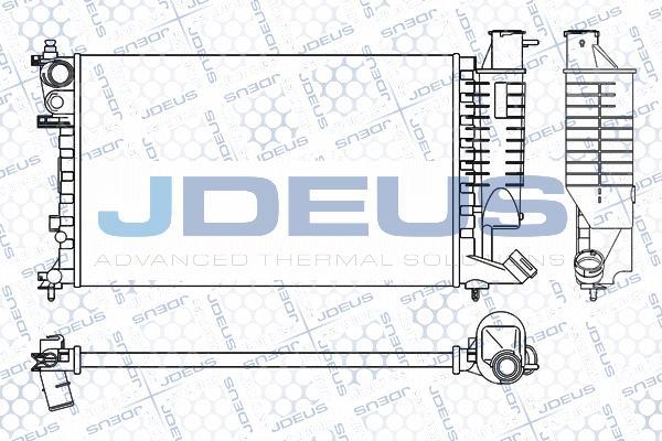 Jdeus M-0070410 - Радиатор, охлаждение двигателя autospares.lv