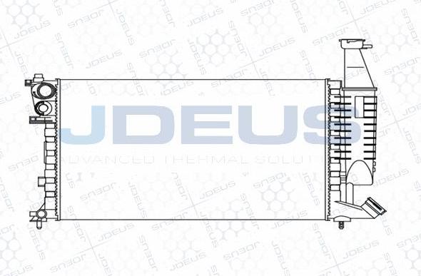 Jdeus M-0070650 - Радиатор, охлаждение двигателя autospares.lv