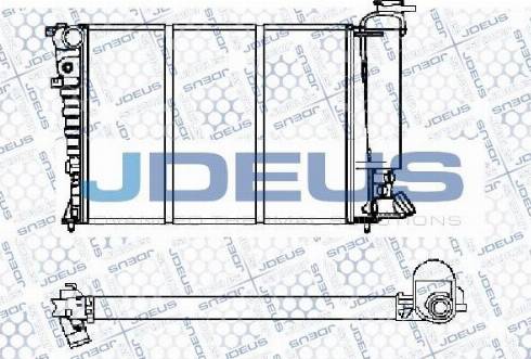 Jdeus M-0070630 - Радиатор, охлаждение двигателя autospares.lv