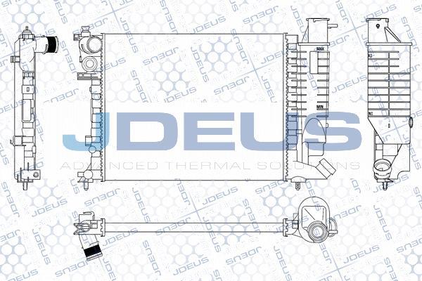 Jdeus M-0070670 - Радиатор, охлаждение двигателя autospares.lv