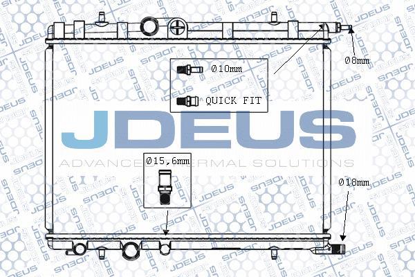 Jdeus M-0070140 - Радиатор, охлаждение двигателя autospares.lv