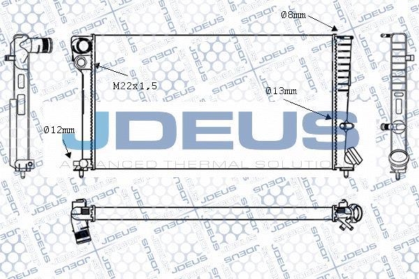 Jdeus M-0070130 - Радиатор, охлаждение двигателя autospares.lv