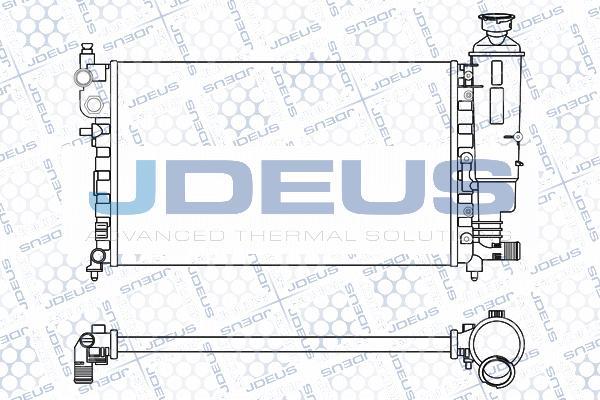 Jdeus M-0070310 - Радиатор, охлаждение двигателя autospares.lv