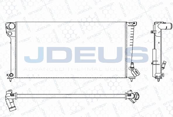 Jdeus M-0070200 - Радиатор, охлаждение двигателя autospares.lv