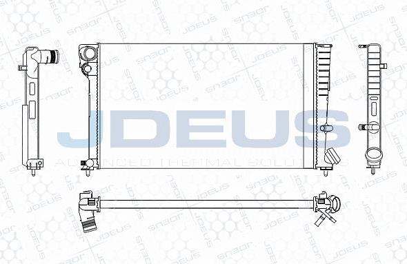 Jdeus M-0070210 - Радиатор, охлаждение двигателя autospares.lv