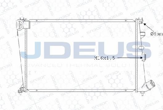 Jdeus M-0070730 - Радиатор, охлаждение двигателя autospares.lv