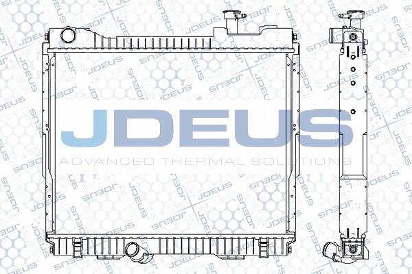 Jdeus M-0190400 - Радиатор, охлаждение двигателя autospares.lv