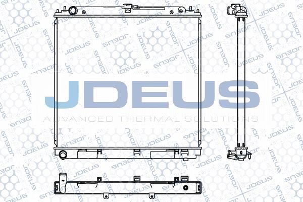 Jdeus M-0190610 - Радиатор, охлаждение двигателя autospares.lv