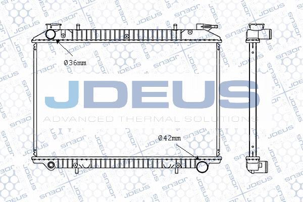 Jdeus M-0190820 - Радиатор, охлаждение двигателя autospares.lv