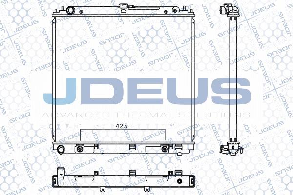 Jdeus M-0190340 - Радиатор, охлаждение двигателя autospares.lv