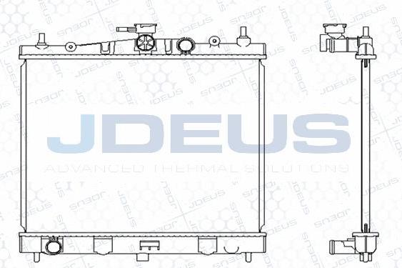 Jdeus M-0191050 - Радиатор, охлаждение двигателя autospares.lv