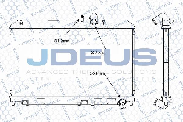 Jdeus M-0160000 - Радиатор, охлаждение двигателя autospares.lv