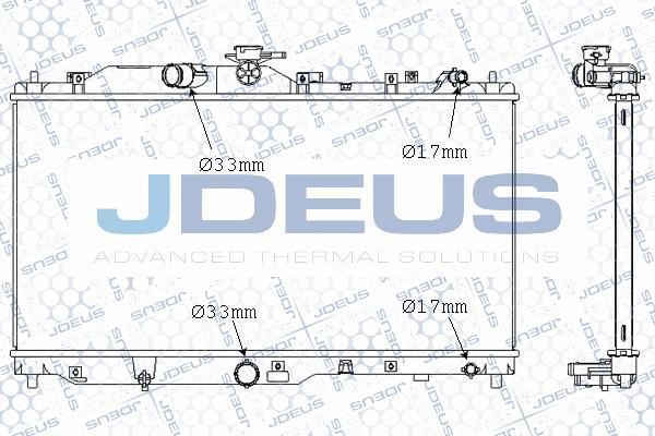 Jdeus M-0160070 - Радиатор, охлаждение двигателя autospares.lv