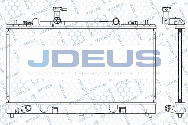 Jdeus M-0160290 - Радиатор, охлаждение двигателя autospares.lv