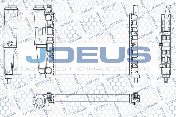 Jdeus M-0110400 - Радиатор, охлаждение двигателя autospares.lv