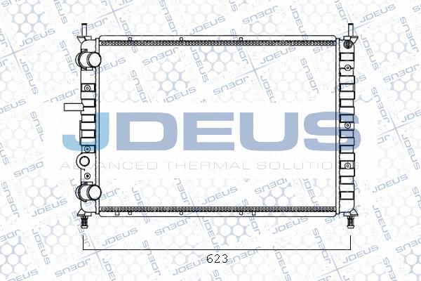 Jdeus M-0110540 - Радиатор, охлаждение двигателя autospares.lv