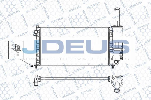 Jdeus M-011066A - Радиатор, охлаждение двигателя autospares.lv