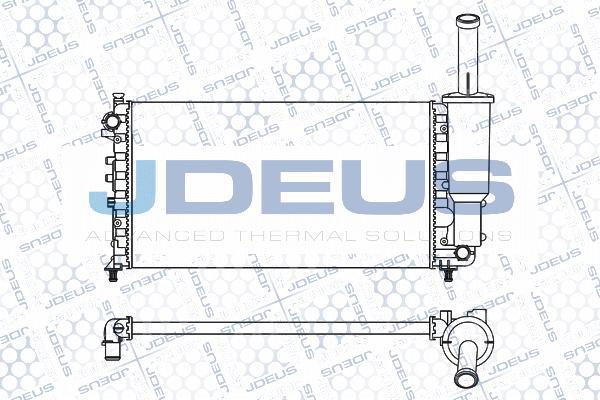 Jdeus M-011063A - Радиатор, охлаждение двигателя autospares.lv