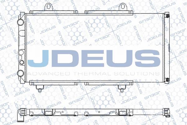 Jdeus M-011007A - Радиатор, охлаждение двигателя autospares.lv