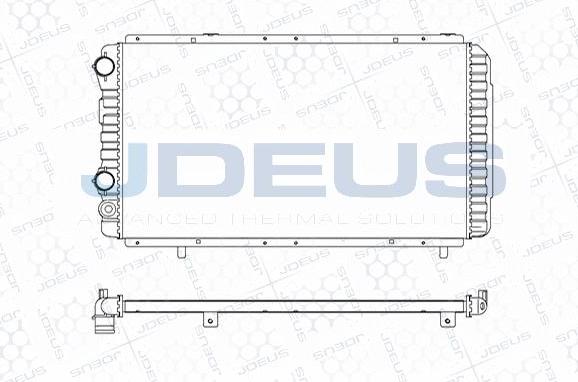 Jdeus M-0110180 - Радиатор, охлаждение двигателя autospares.lv