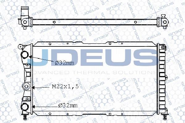 Jdeus M-0110120 - Радиатор, охлаждение двигателя autospares.lv