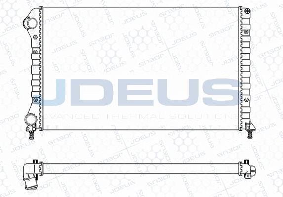 Jdeus M-011081A - Радиатор, охлаждение двигателя autospares.lv