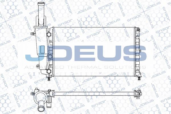 Jdeus M-0110310 - Радиатор, охлаждение двигателя autospares.lv