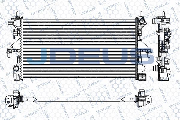 Jdeus M-0111500 - Радиатор, охлаждение двигателя autospares.lv