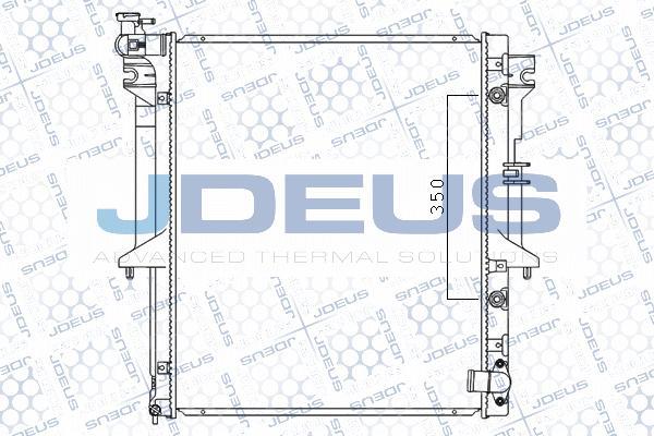 Jdeus M-0180490 - Радиатор, охлаждение двигателя autospares.lv