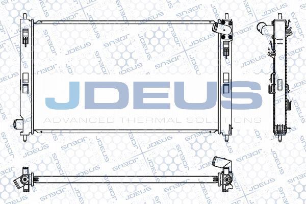 Jdeus M-0180430 - Радиатор, охлаждение двигателя autospares.lv