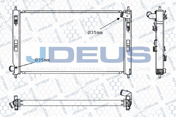 Jdeus M-0180240 - Радиатор, охлаждение двигателя autospares.lv