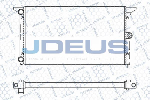 Jdeus M-012090A - Радиатор, охлаждение двигателя autospares.lv