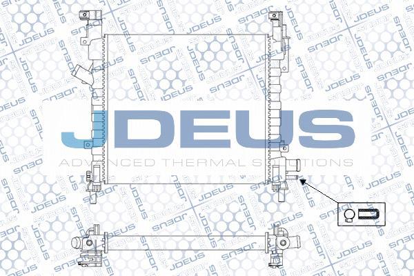 Jdeus M-0121190 - Радиатор, охлаждение двигателя autospares.lv